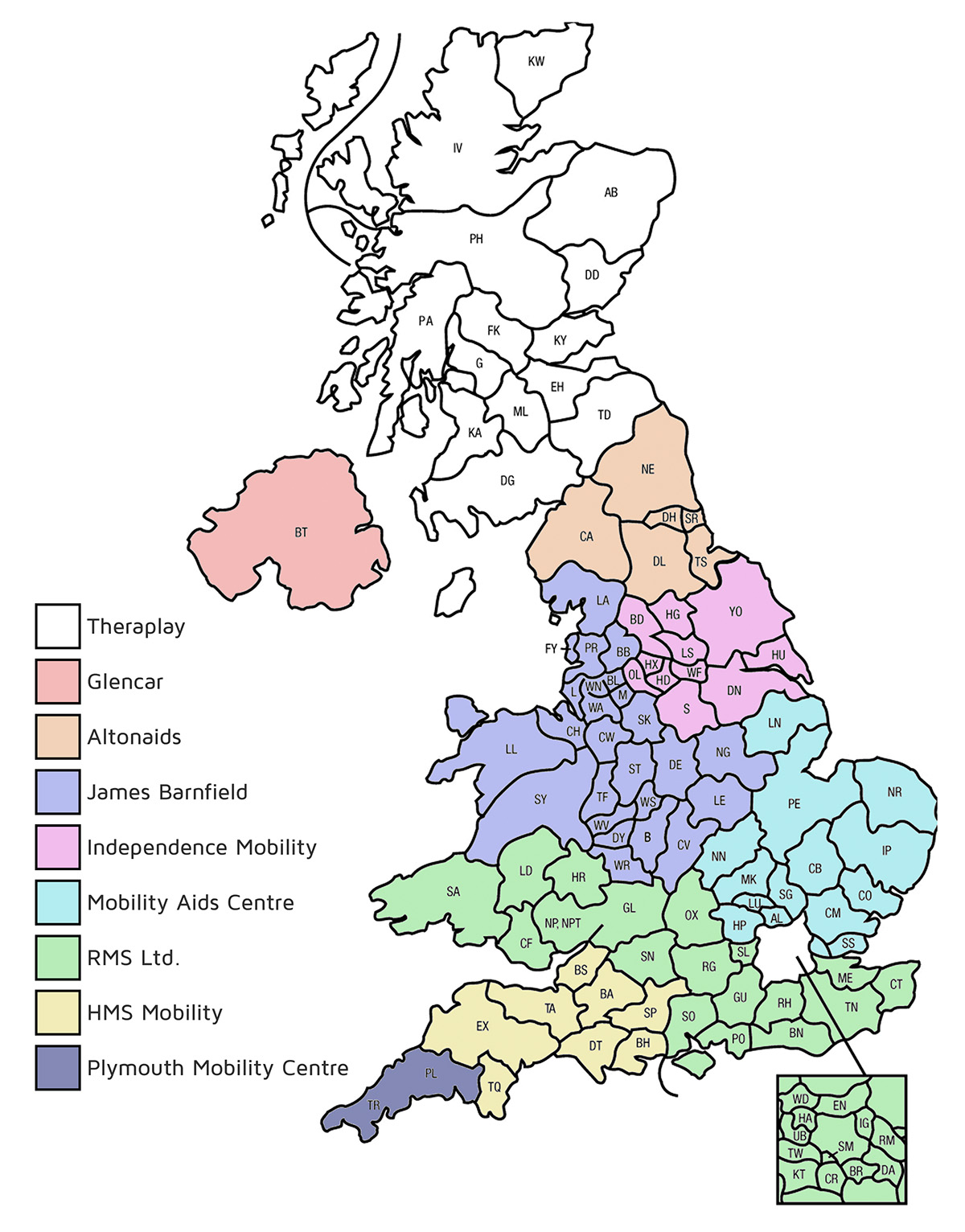 UK Partner Map